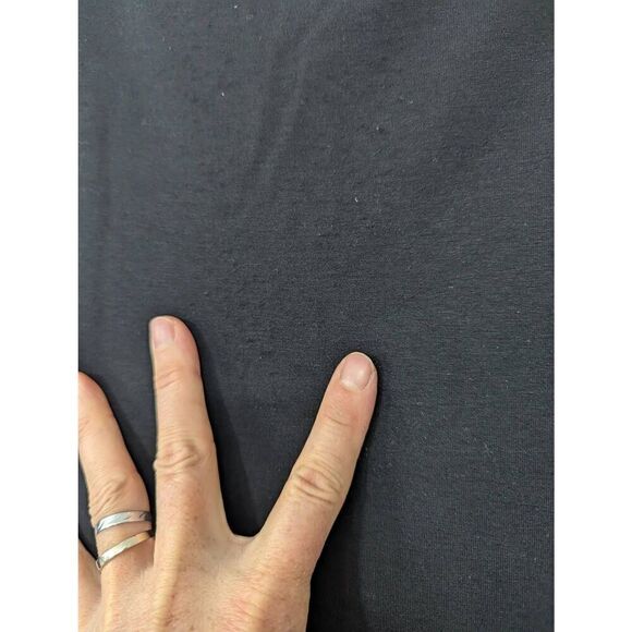 Eileen Fisher Long Sleeve Dress women's size Small black boat neck minimalist - Picture 4 of 6